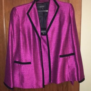 Kasper jacket and shell top